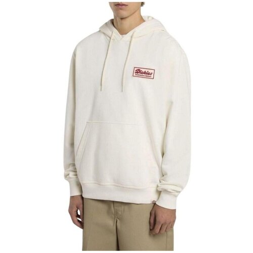 Dickies Puloverji LEWISTOWN HOODIE EGRET Bela Slike