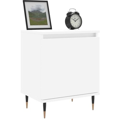 VidaXL Noćni ormarići 2 kom bijeli 40 x 30 x 50 cm konstruirano drvo Slike