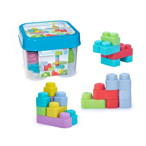  Mekane kocke u kantici 18 delova ( 040074 ) Cene