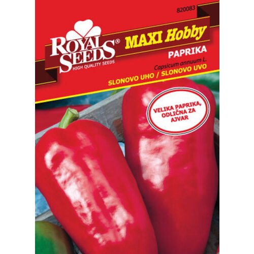 ROYAL SEEDS Sjeme povrća Paprika Slonovo uho (Capsicum annuum L., Berba: Kolovoz) Slike