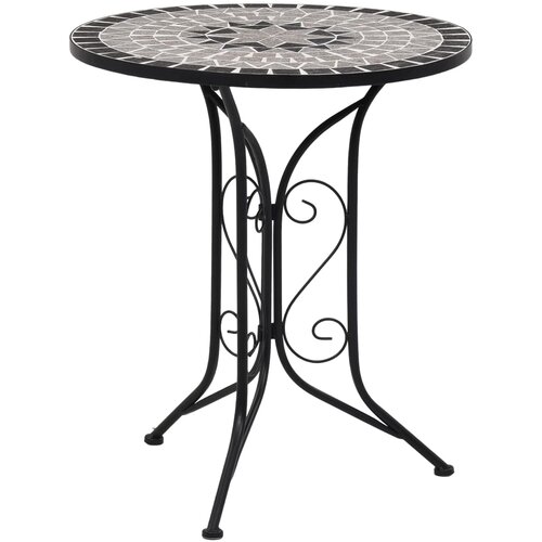VidaXL Bistro mizica z mozaikom siva 61 cm keramika, (20580663) Slike