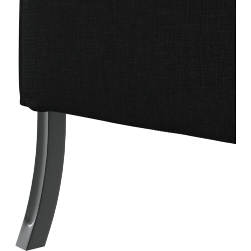 VidaXL visoka sofa Crna 109x56x121 cm Tkanina Slike