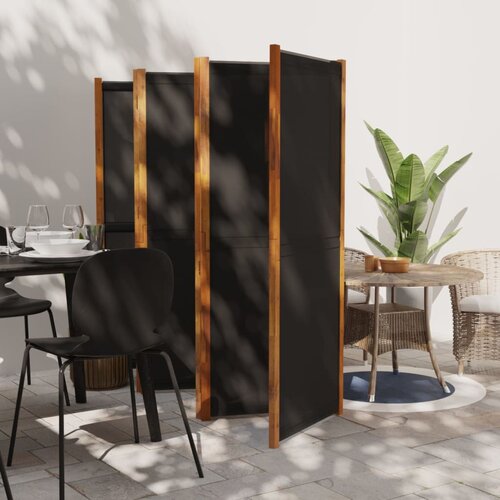 VidaXL Sobna pregrada sa 6 panela crna 420 x 180 cm Slike