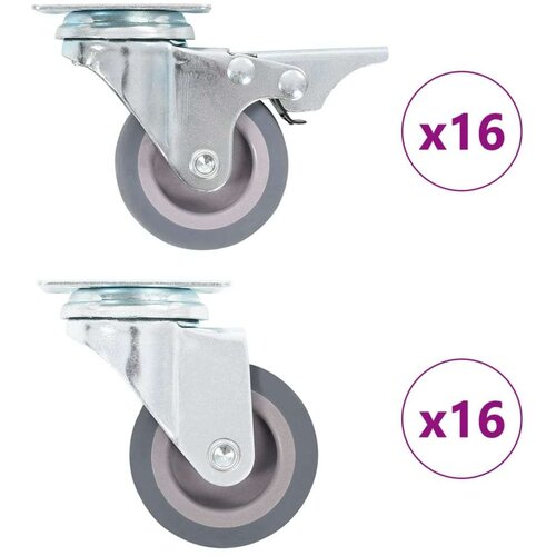 Gibljiva kolesa 32 kosov 50 mm Slike