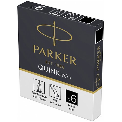Parker patrone za nalivpero Royal Quink Black Mini Slike
