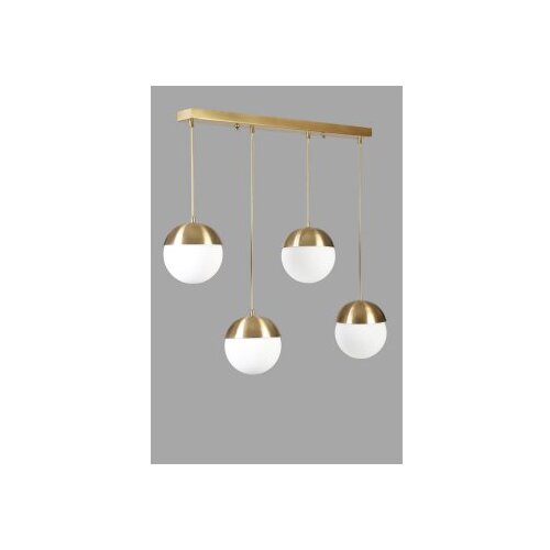Opviq Küre 4 Lü Sıralı eskitme beyaz Camlı Sarkıt goldwhite chandelier Cene