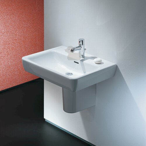 Laufen H8189510001041 Pro 55 x 48 cm pravokotni stenski keramični umivalnik z odprtino za armaturo Slike