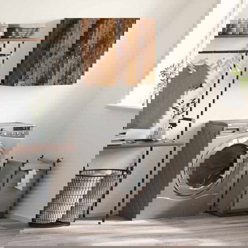VidaXL Omarica na steni Star les 60 x 31 x 60 cm Konstruiran les Slike