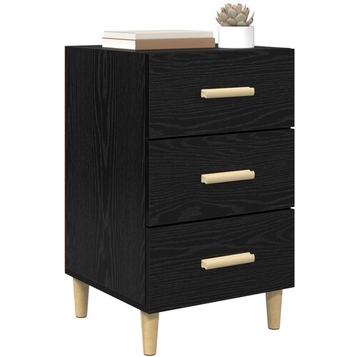  Noćni ormar Crni hrast 40 x 40 x 66 cm Konstruirano drvo Slike