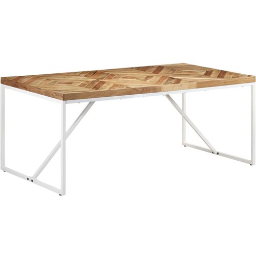  Blagovaonski stol 180 x 90 x 76 cm masivno drvo bagrema i manga Cene