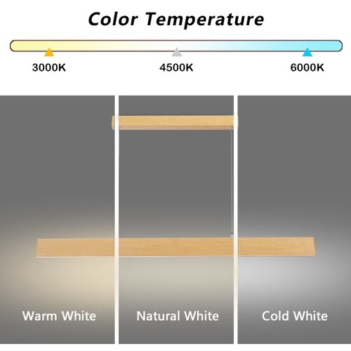  Brilagi - LED prigu&amp;scaron;iva luster na sajli SLIMLINE LED/40W/230V 3000-6000K dekor hrasta+daljinski upravljač Slike