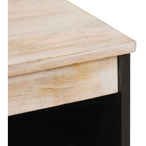  Kreveta Fin&amp;scaron; bijelog pranja 60 x 33 5 x 75 cm Čvrsto drvo manga Slike