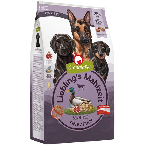  Varčno pakiranje GranataPet Liebling's Mahlzeit 2 x veliko pakiranje - Adult Sensitive raca (2 x 10 kg) Cijene
