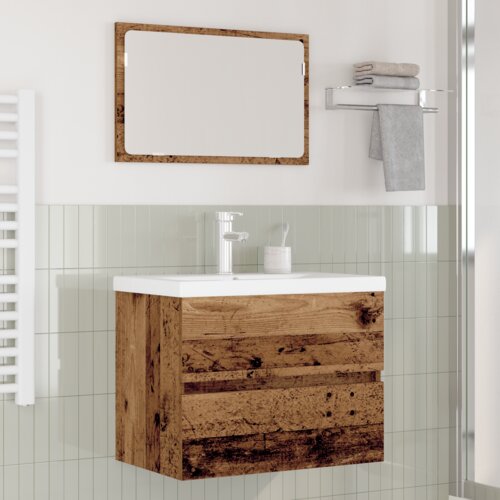 VidaXL Set namje&amp;scaron;taja za kupaonicu 3 pcs Staro drvo 60 x 38.5 x 45 cm Slike