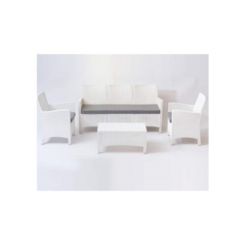  Baštenska garnitura Rattan 3 White 9403W Cene