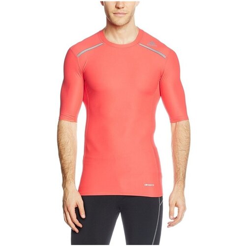 Adidas Majice s kratkimi rokavi Techfit Climachill Oranžna Slike