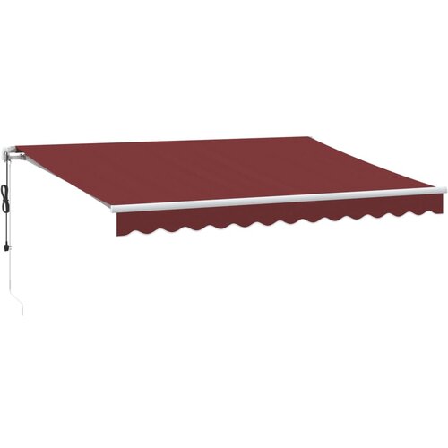 Maison Chic Avtomatsko zložljiva tenda - Senčniki bordo 350x250 cm, (22038154) Cene
