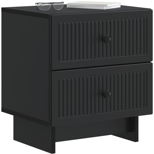  Noćni ormar Crna 43 x 34,5 x 47,5 cm Konstruirano drvo Slike