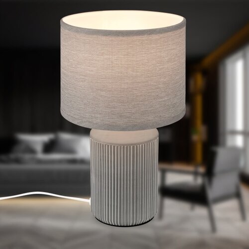 BRILO Stona lampa INO 1xE14/10W/230V siva Slike
