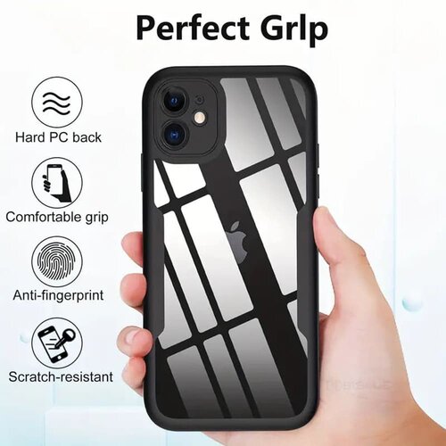 Techsuit ColorVerse 360 Series obostrana za&amp;scaron;titna maska za iPhone 12 &amp;ndash; crna Slike