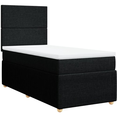 Maison Chic Box spring postelja - Vzmetna postelja z vzmetnico črna 90x200 cm blago SL23939, (21880045) Cene