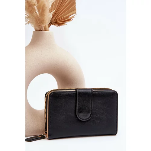 Kesi Women's leather wallet black Risuna