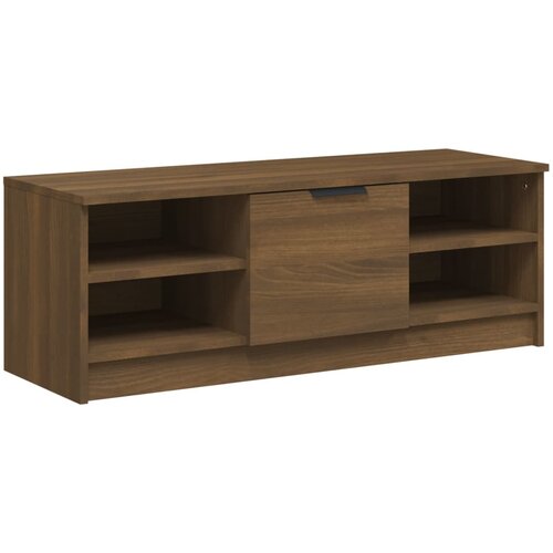 Maison Chic TV omarica - TV stojalo - Televizijska omarica rjavi hrast 102x35,5x36,5 cm konstruiran les, (21699806) Slike