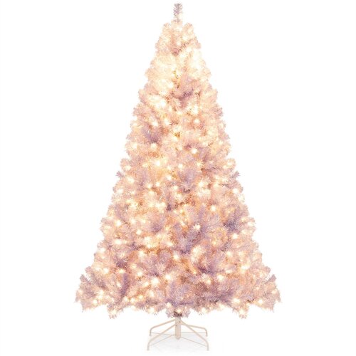 Costway Umetno božično drevo z lučkami LED 225 cm, (5000085750) Cene