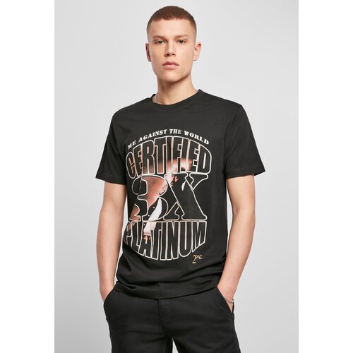 MT Men Tupac Me Against the World Platinium T-Shirt Black Cene