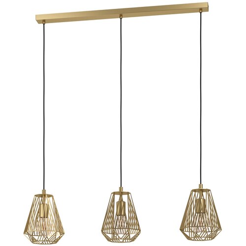 Lesnina XXXL Viseća lampa STYPE 3xE27 96 cm zlatna 43696 Cene