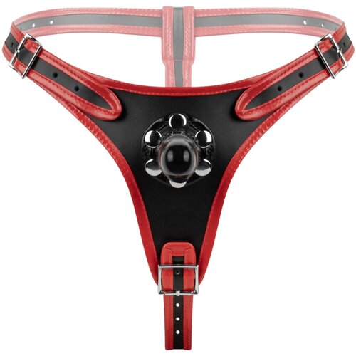 EasyToys trostruki strap-on dildo (crni) Slike