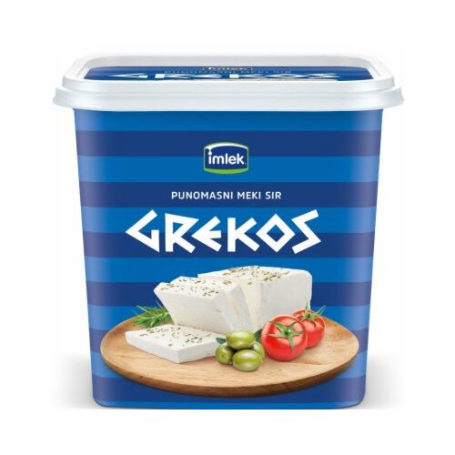 Mlekara Subotica Grekos punomasni meki Beli sir u salamuri 900g kutija Slike