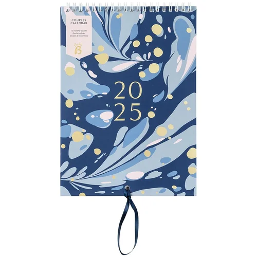 BusyB Kalendar za parove 13 str. Navy Marble –