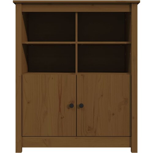  Komoda boja meda 83 x 41,5 x 100 cm od masivne borovine Slike