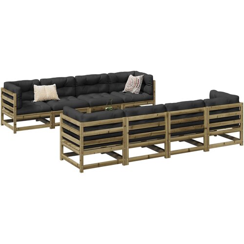  9-dijelni set vrtnih sofa od impregnirane borovine Cijene