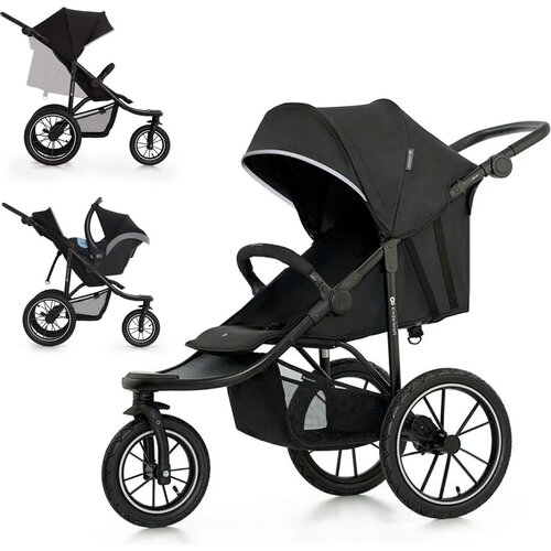 Kinderkraft sportska kolica s tri kotača HELSI 2, Black Slike