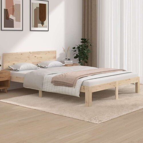  Posteljni okvir iz trdne borovine 140x200 cm, (20601730) Slike