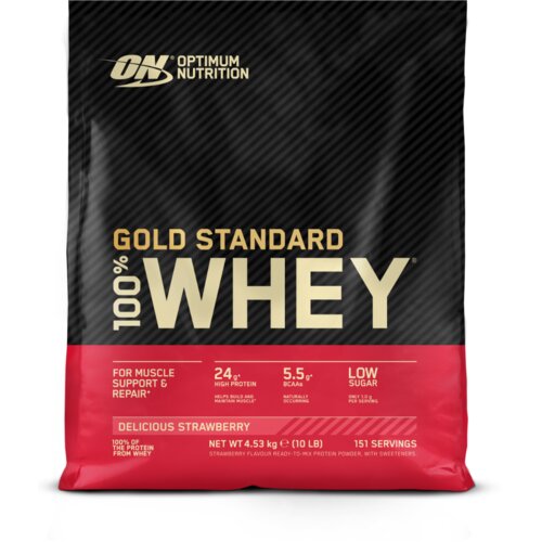 Optimum Nutrition 100% whey gold standard 4540  g  ukusna jagoda Cene