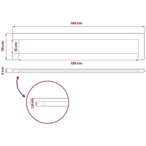  Pravokutni stolni vrh 140 x 30 x 3 cm Pravokutni - Tamno smeđa 90 x 55 x 3 5 cm Pravokutno Slike