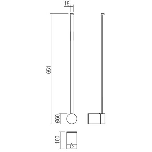  Redo 01-3121 - LED zidna svetiljka TABOO LED/9W/230V mesing Slike