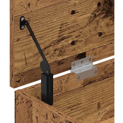  Klupa za cipele boja staro drvo 102x30,5x45cm konstruirano drvo Slike