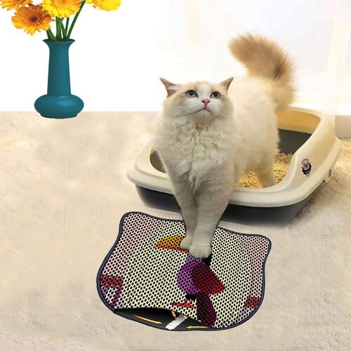 WALLXPERT Kdkafa0139 multicolor cat litter mat Cene