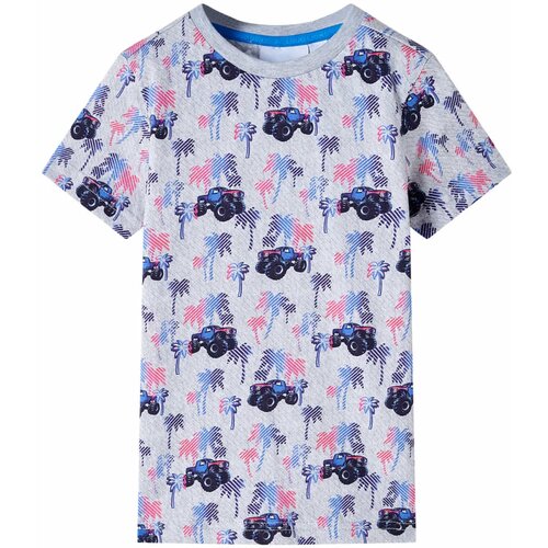 VidaXL Dječja majica siva pro&amp;scaron;arana 104 Slike