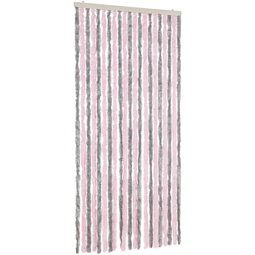  Zastor protiv muha srebrnosivi i ružičasti 90 x 220 cm &amp;scaron;enil Slike