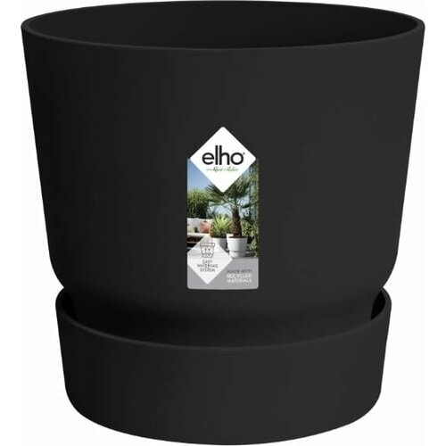 ELHO greenville okrogel lonec 40 cm - Živo črna Slike