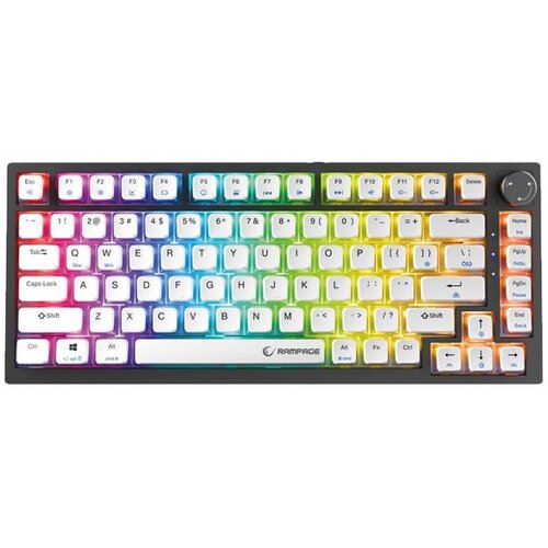  Tastatura gaming RAMPAGE ZENITH PRO Black Hot Swap 8000 Hz Gasket Magnetic RGB Rapid Trigger Gateron Switch US Layout English Dy Cijene