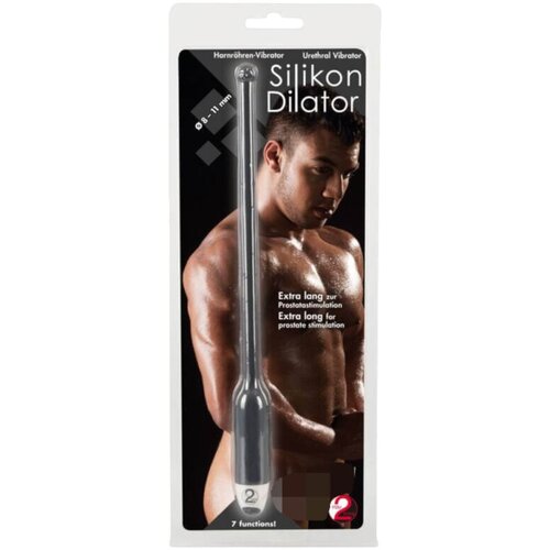 Igrače You2Toys You2Toys - DILATOR - dolg silikonski vibrator za sečnico - črn (8-11mm) Cene
