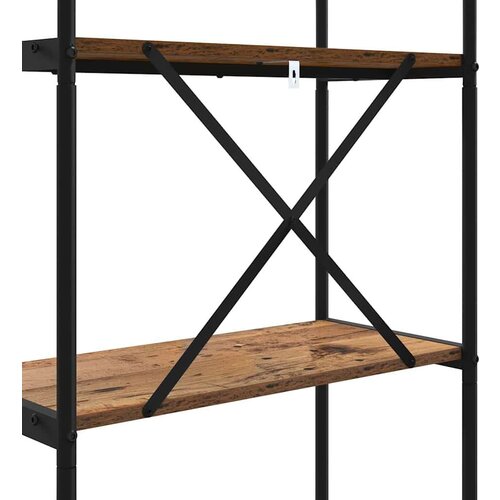  Polica Staro drvo 80 x 30 x 109 cm Konstruirano drvo Slike