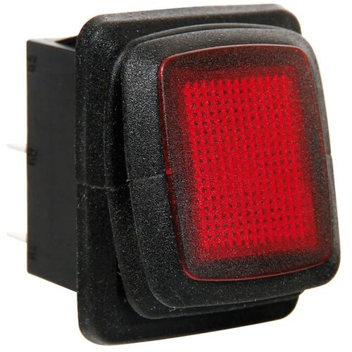  Vodootporni prekidač IP65 sa crvenim LED indikatorom, 12/24 V, 10 A, 30 &amp;times; 22 mm Slike