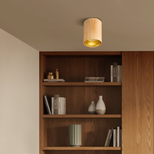  Brilagi - LED RGBW prigu&amp;scaron;iva spot svetlo TRINE 1xGU10/6W/230V dekor hrasta Slike